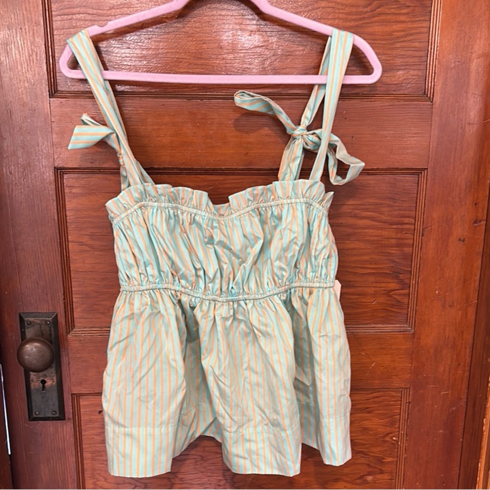 Striped Sleeveless Top NWT